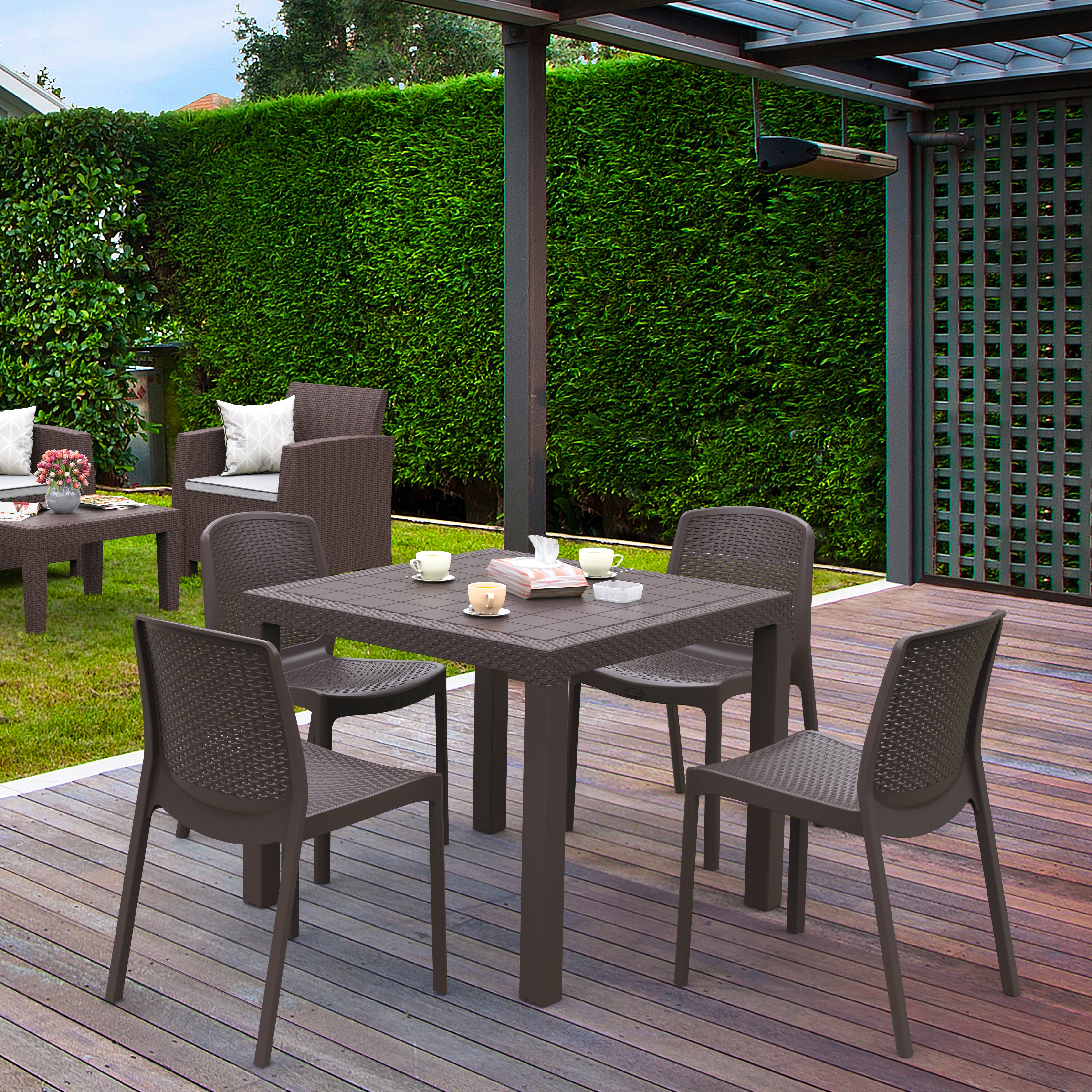 Keter bali table and chairs hot sale