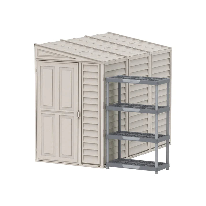 Cosmoplast Outdoor Garden Walk in Shed 4x8ft
