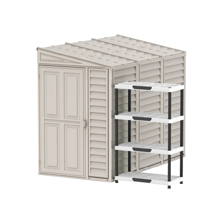 Cosmoplast Outdoor Garden Walk in Shed 4x8ft