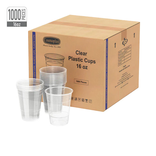Wholesale Clear Plastic Cups 16oz - Cosmoplast Oman