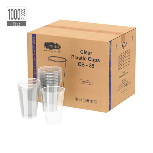 Wholesale Plastic Juice Cups Clear- Cosmoplast Oman