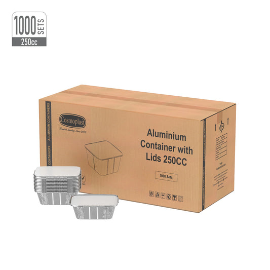 Cosmoplast Oman- Wholesale Aluminium Containers 250cc