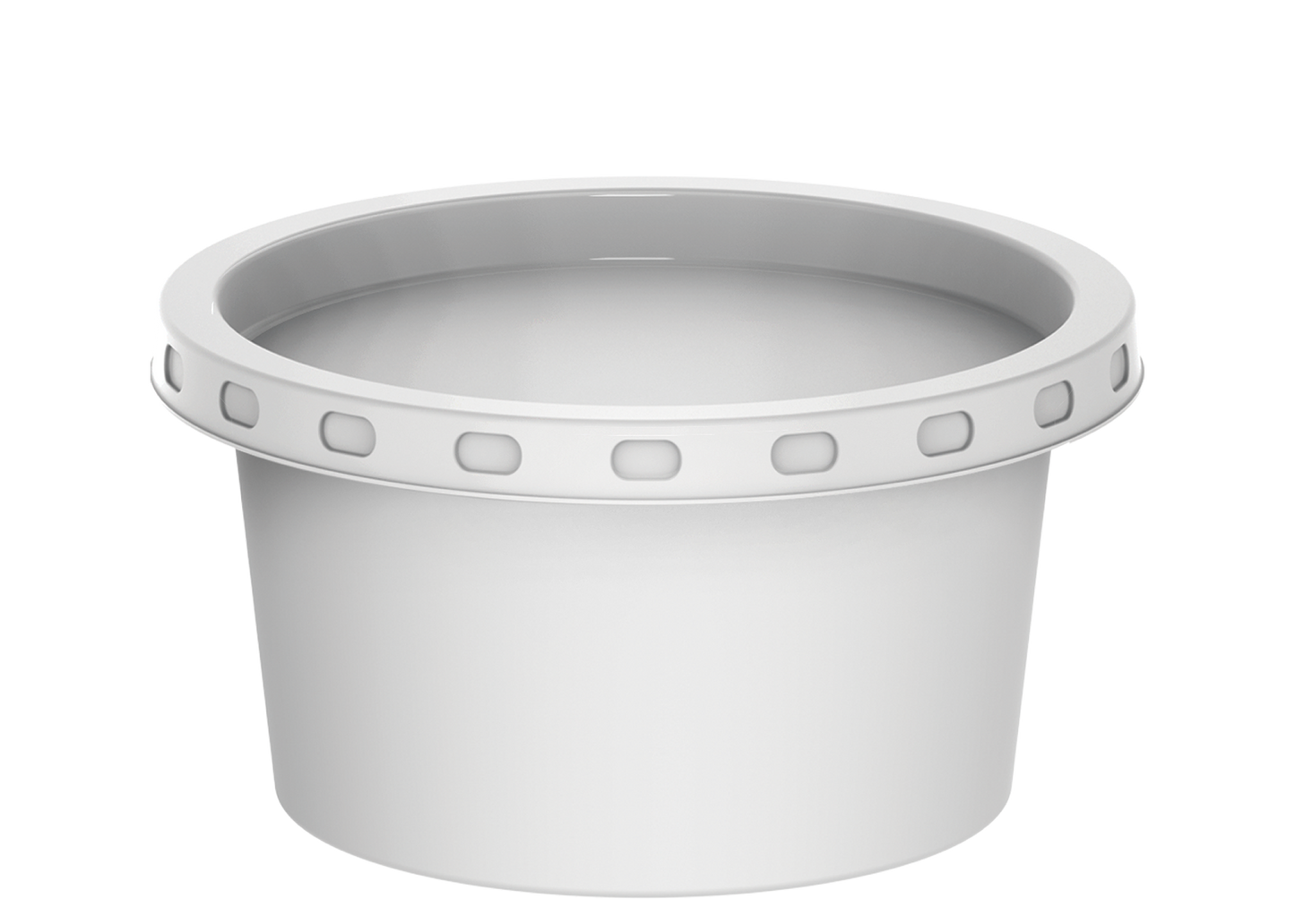 80 ml Carton of 1500 CE08 White Sauce Cups with White Lids