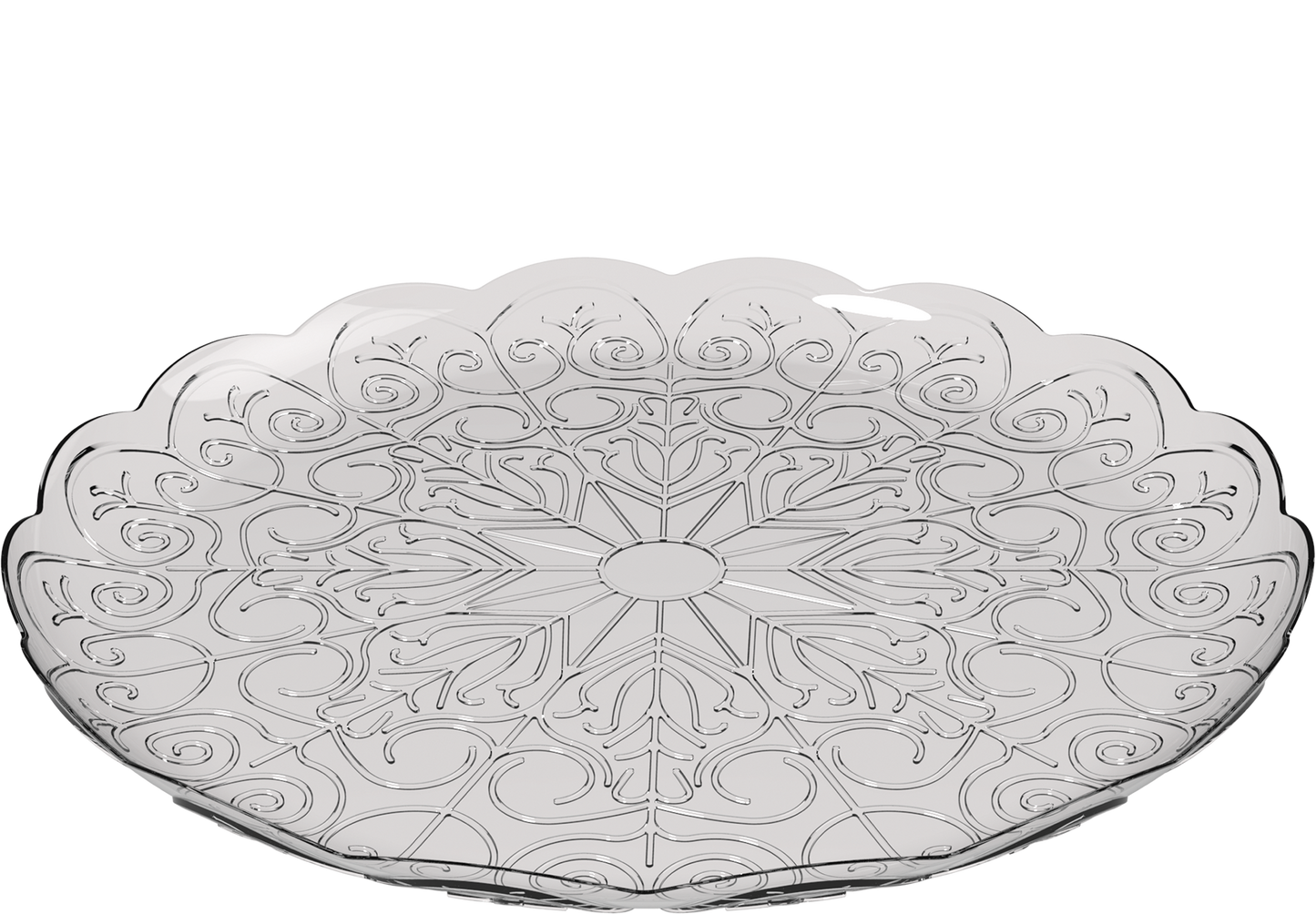 27 cm Crystal Round Plates 10 kg