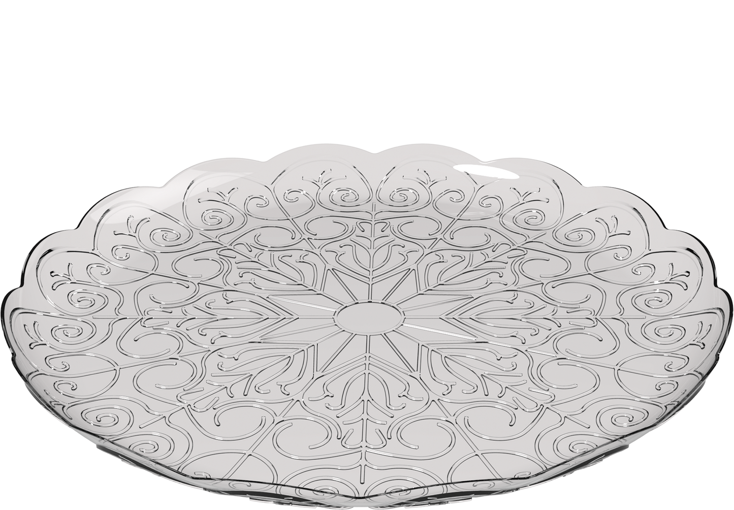 33 cm Crystal Round Plates 10 kg