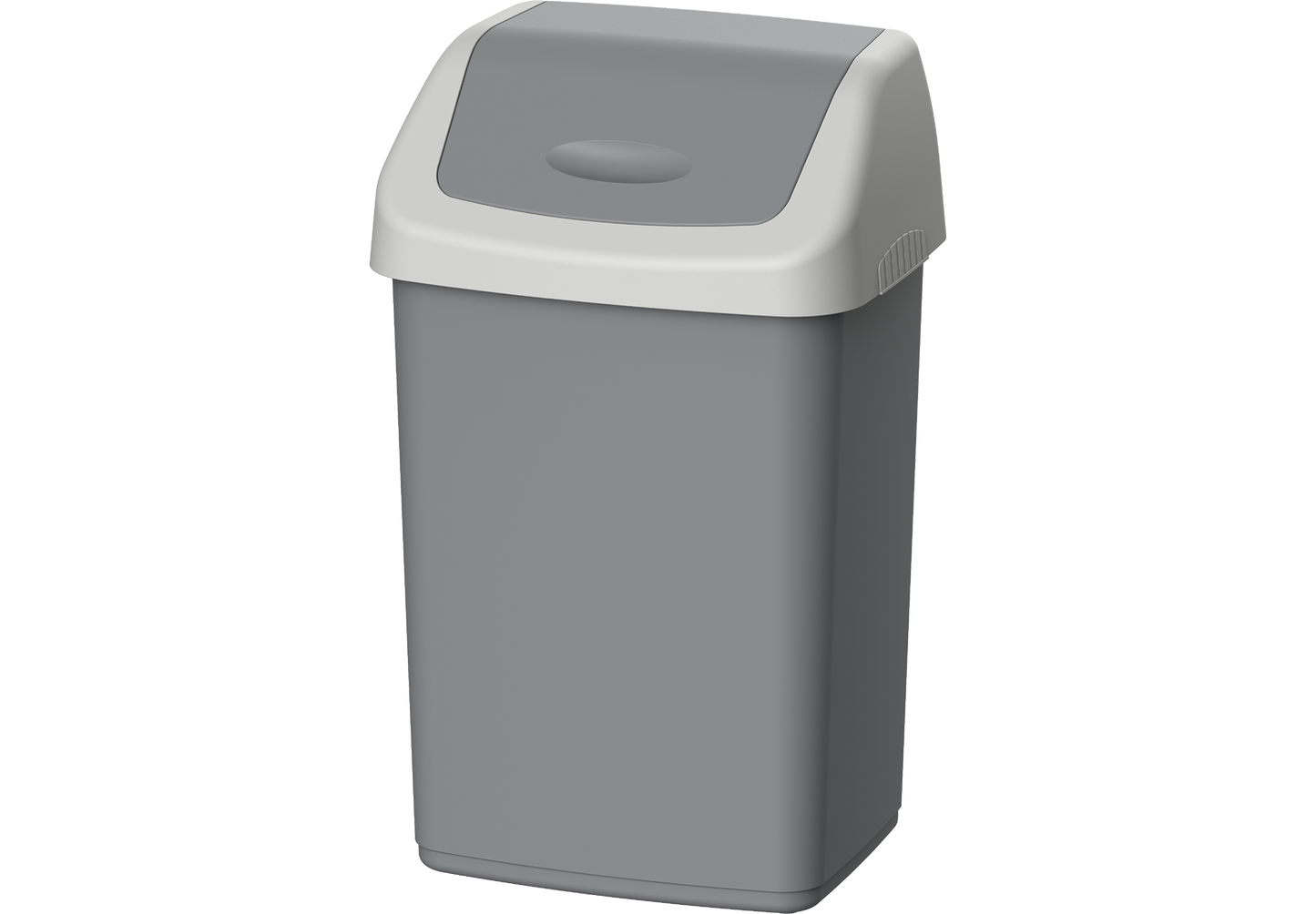 46L Flip-top Waste Bin with Swing Lid