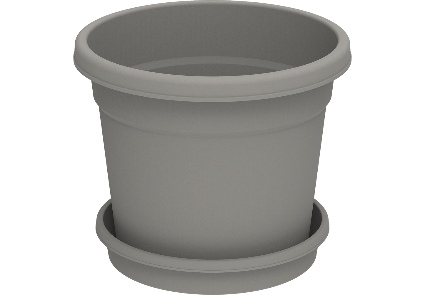 8" Round Flowerpot with Tray