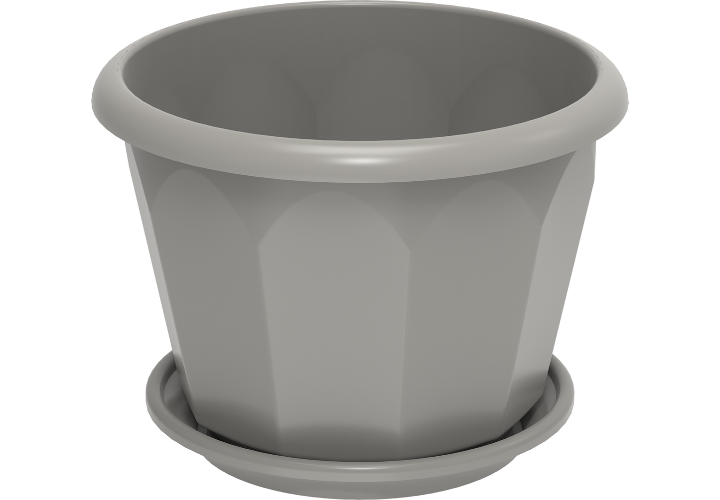 اصيص نباتات سداسي مع صينية 11