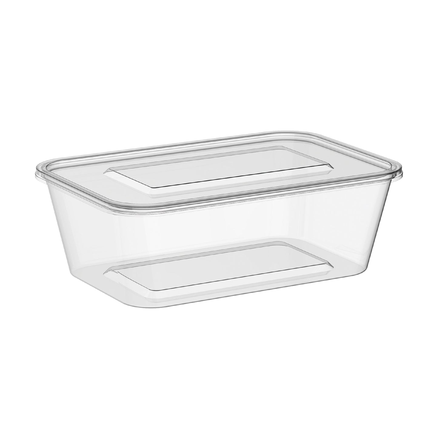 Plastic Rectangle Containers 1500ml-Cosmoplast Oman