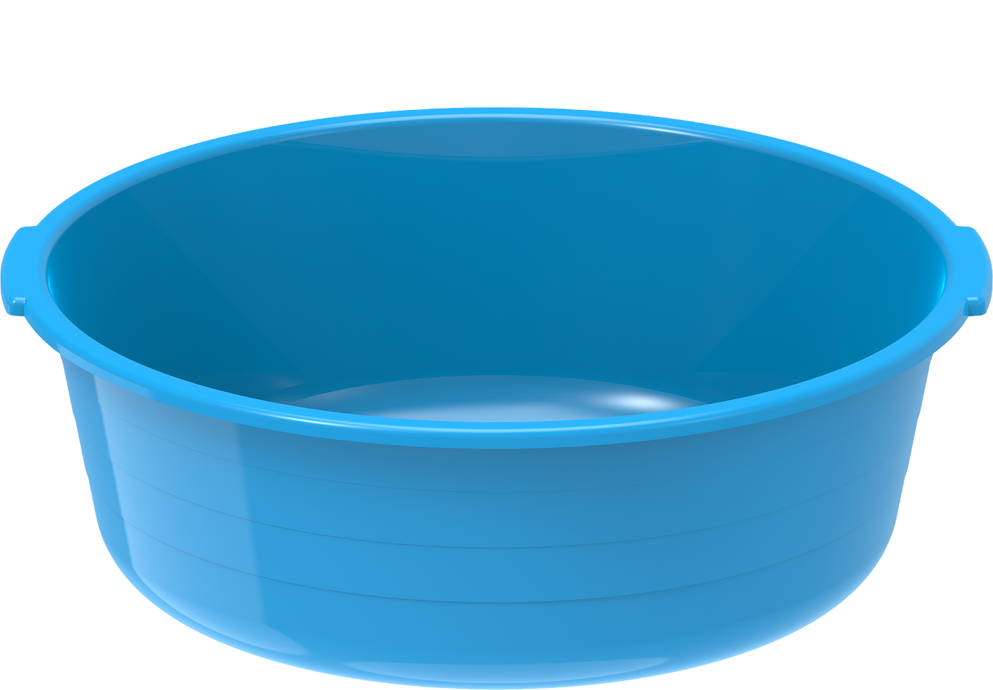 Plastic Round Basin Tub 32L Blue