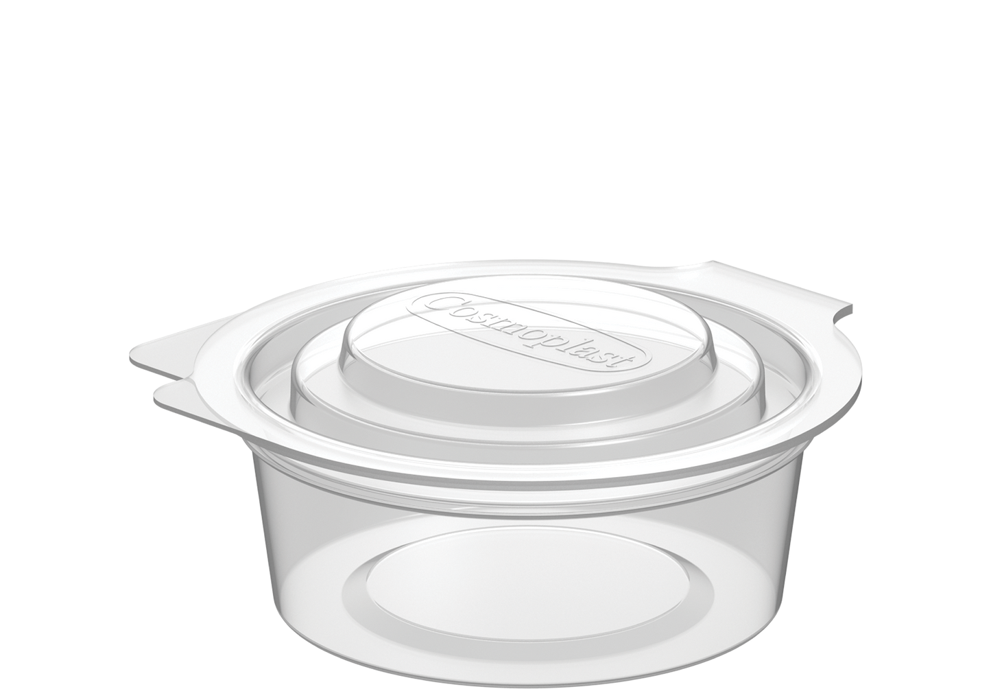 60 ml Pack of 1500 Clear Sauce Cups with Hinged Lids