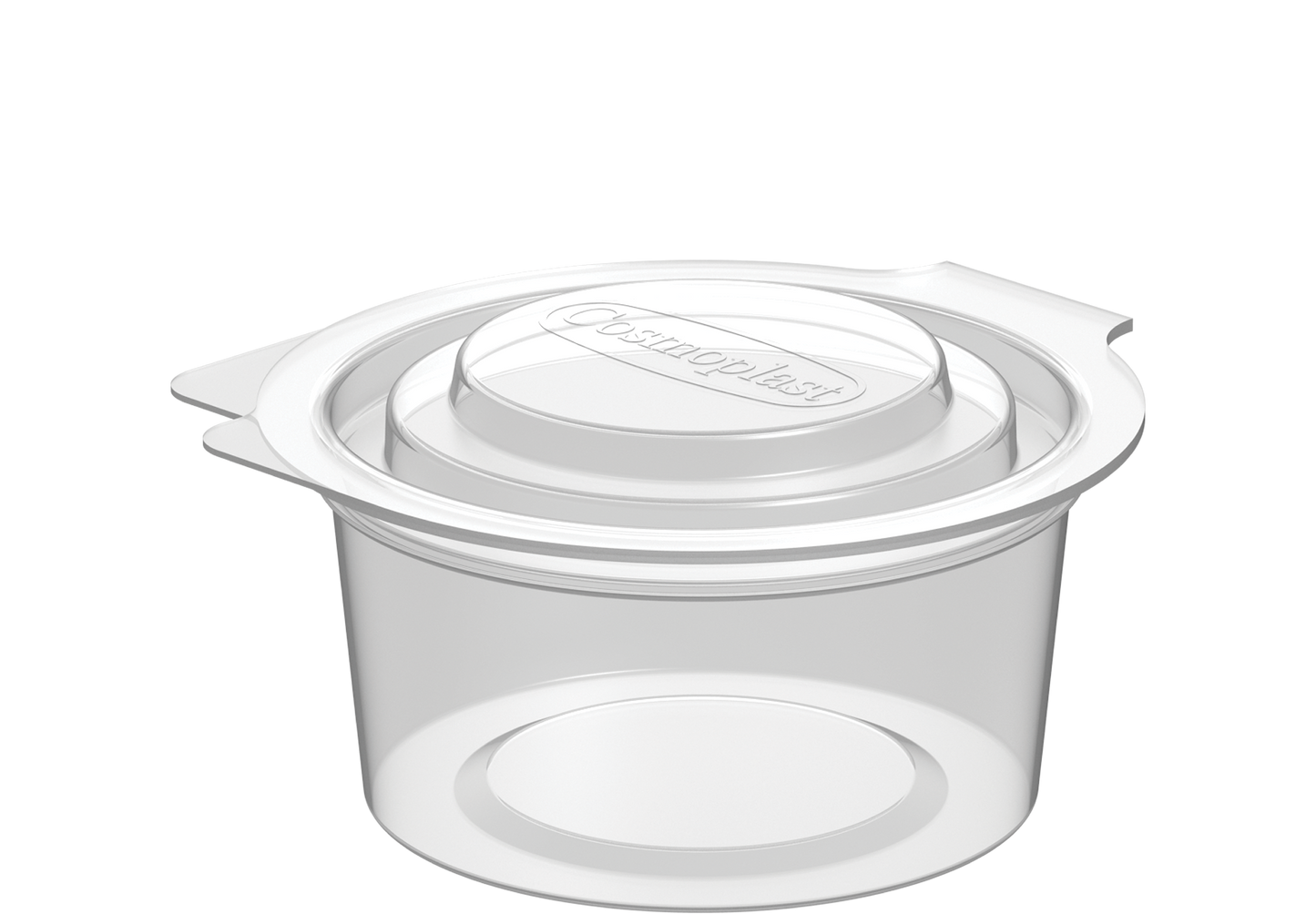 80 ml Pack of 1500 Clear Sauce Cups with Hinged Lids