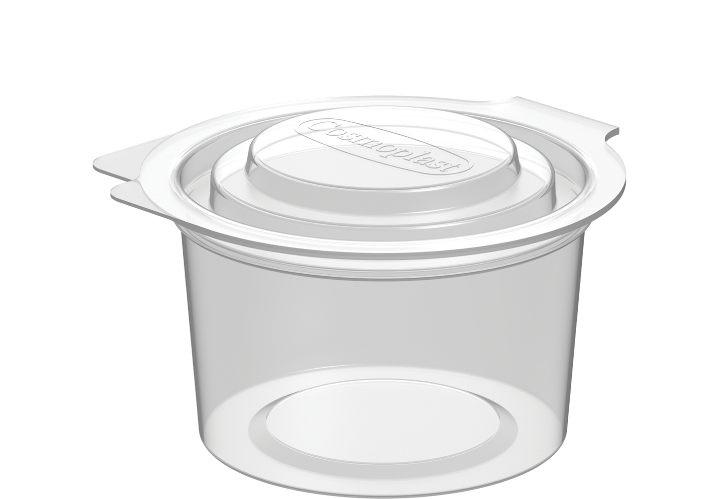 100 ml Pack of 1500 Clear Sauce Cups with Hinged Lids