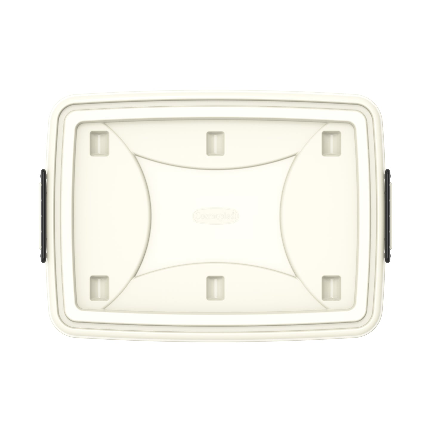 132L Clear Plastic Storage Box with Wheels & Lockable Lid