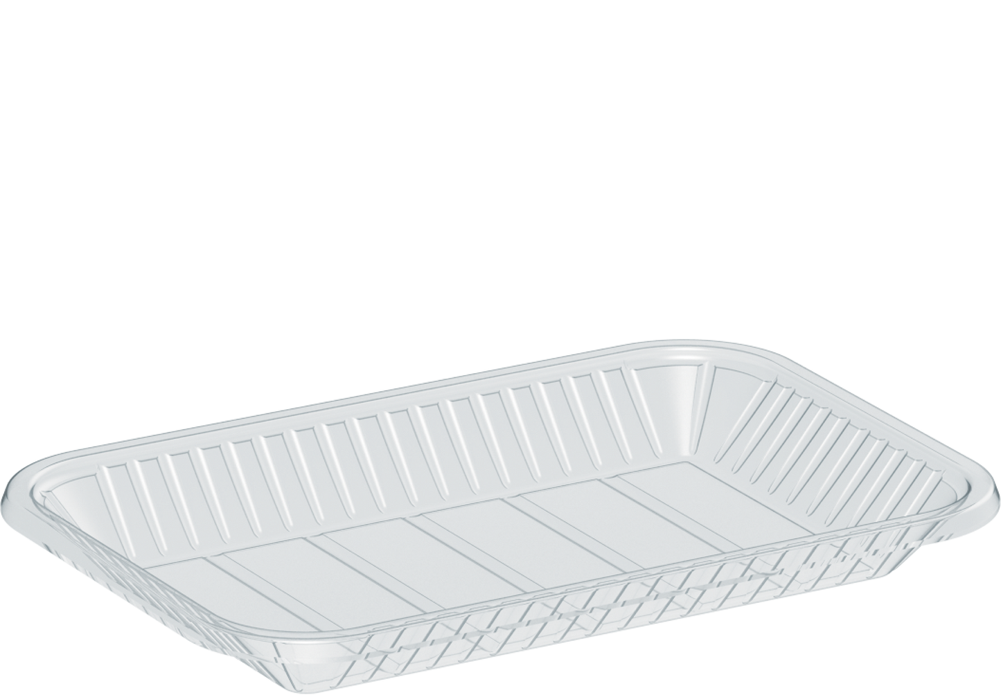 500 ml Clear Plastic Rectangular Trays 5 kg