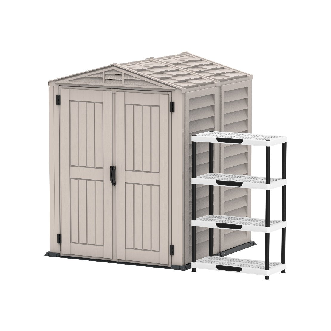 Cosmoplast 5x5 Ouytdoor Walk in Garden Shed