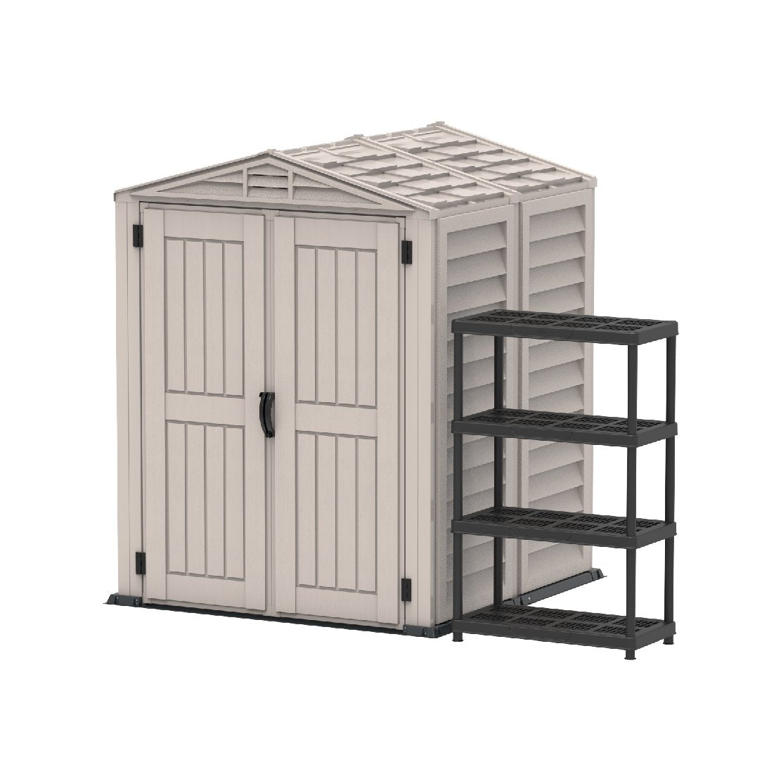 Cosmoplast 5x5 Ouytdoor Walk in Garden Shed