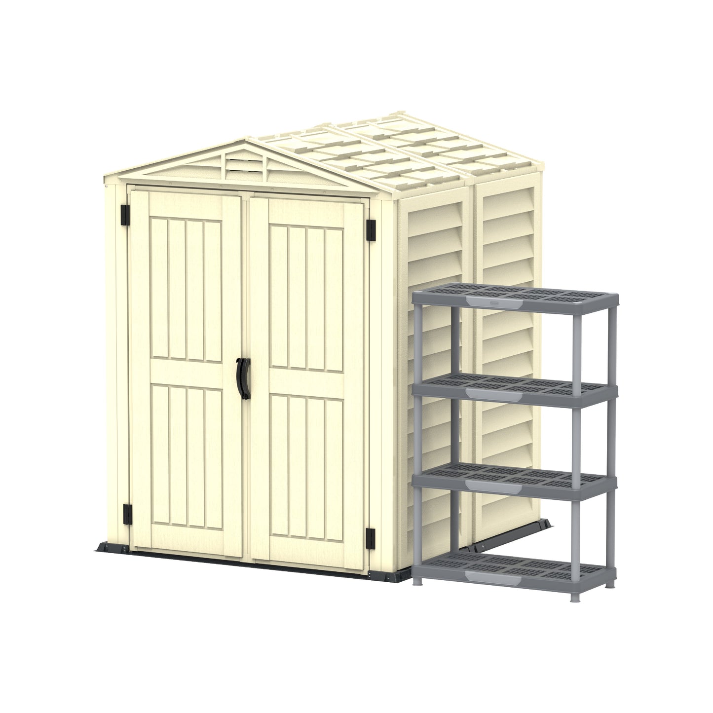 Cosmoplast 5x5 Ouytdoor Walk in Garden Shed