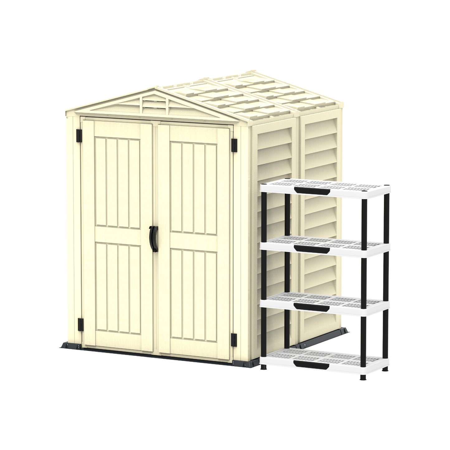 Cosmoplast 5x5 Ouytdoor Walk in Garden Shed