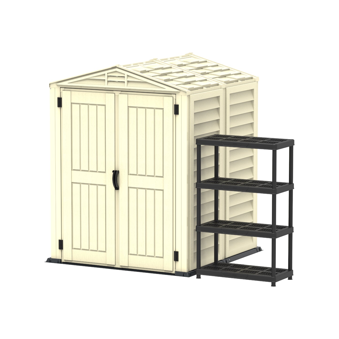 Cosmoplast 5x5 Ouytdoor Walk in Garden Shed