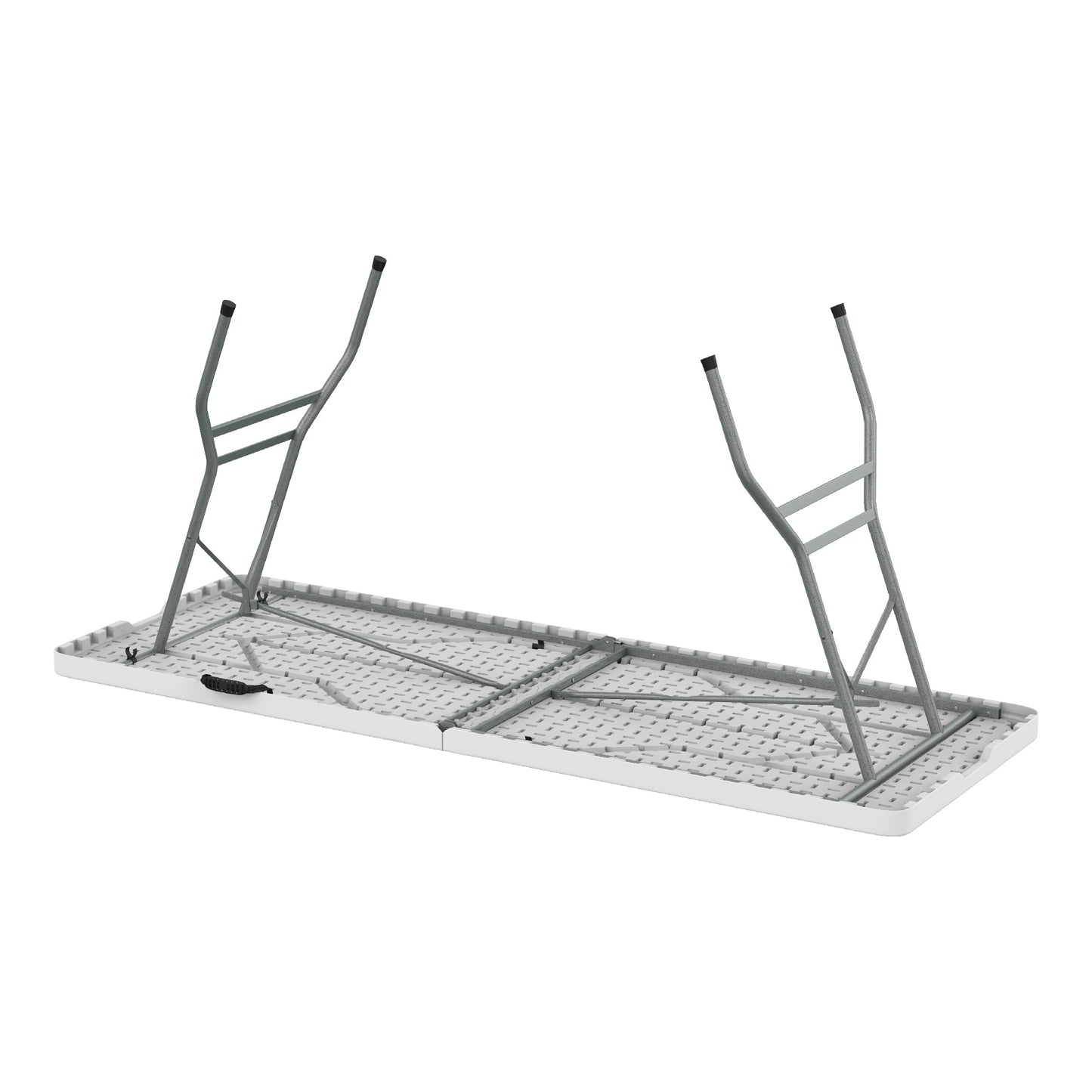 180 cm Folding Picnic Table with Steel Legs