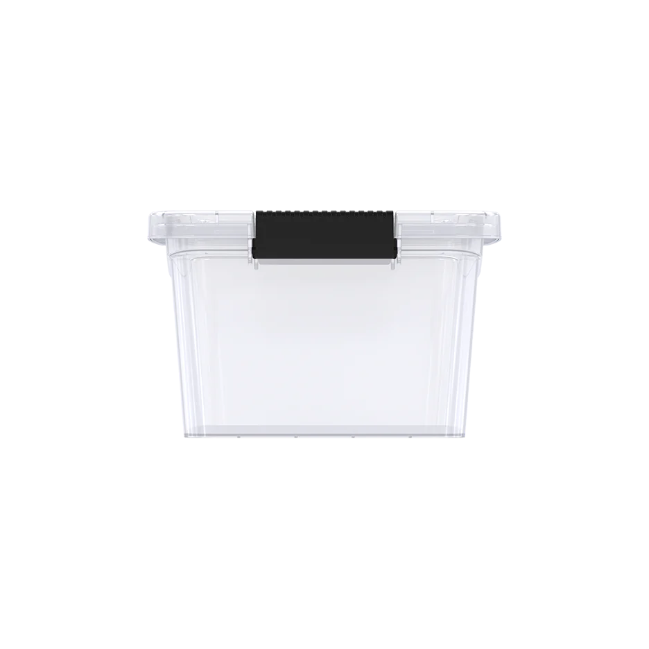 8L Clear Plastic Storage Box with Lockable Lid