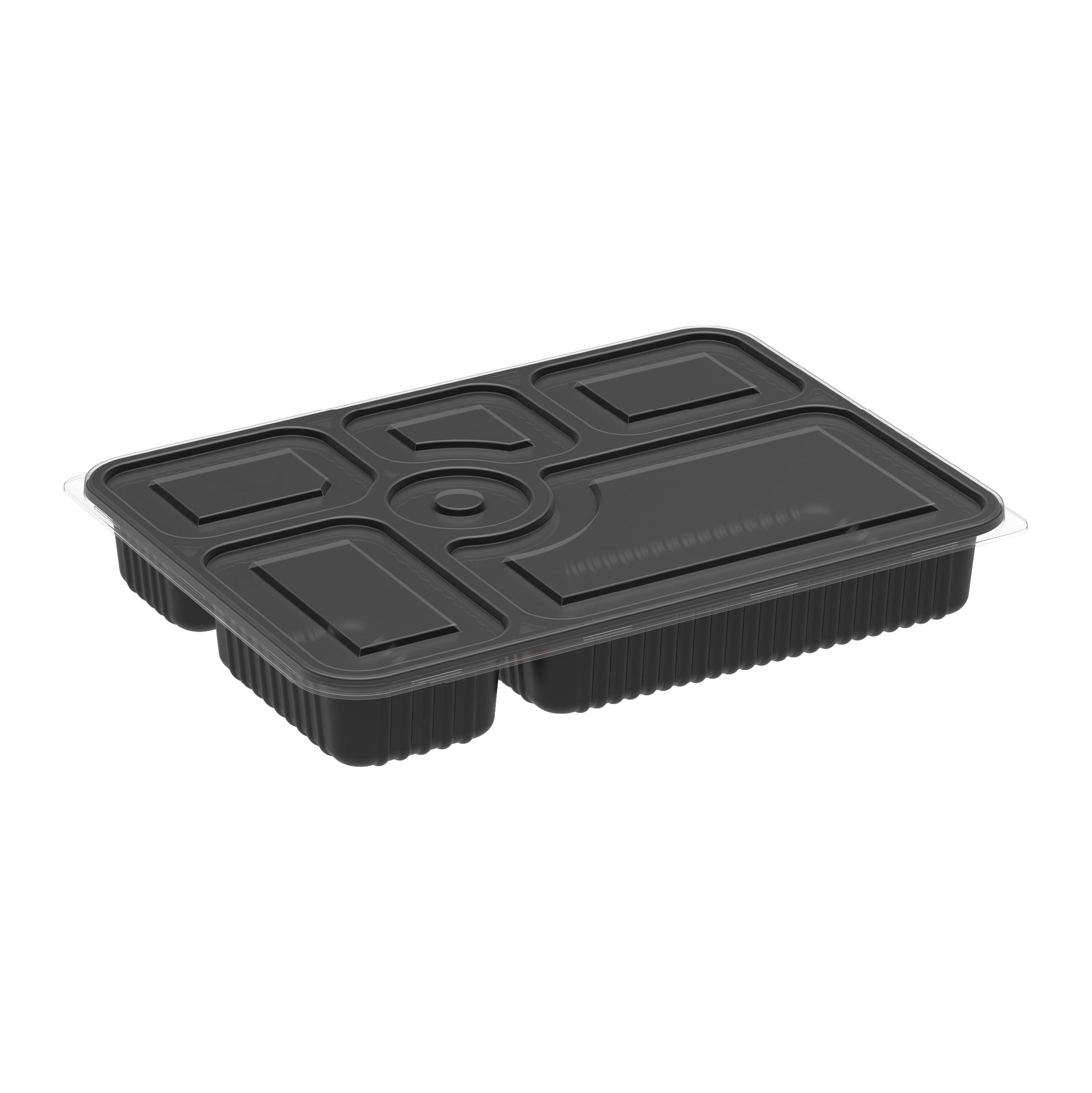  Plastic Meal Trays 6 Compartments-Cosmoplast Oman
