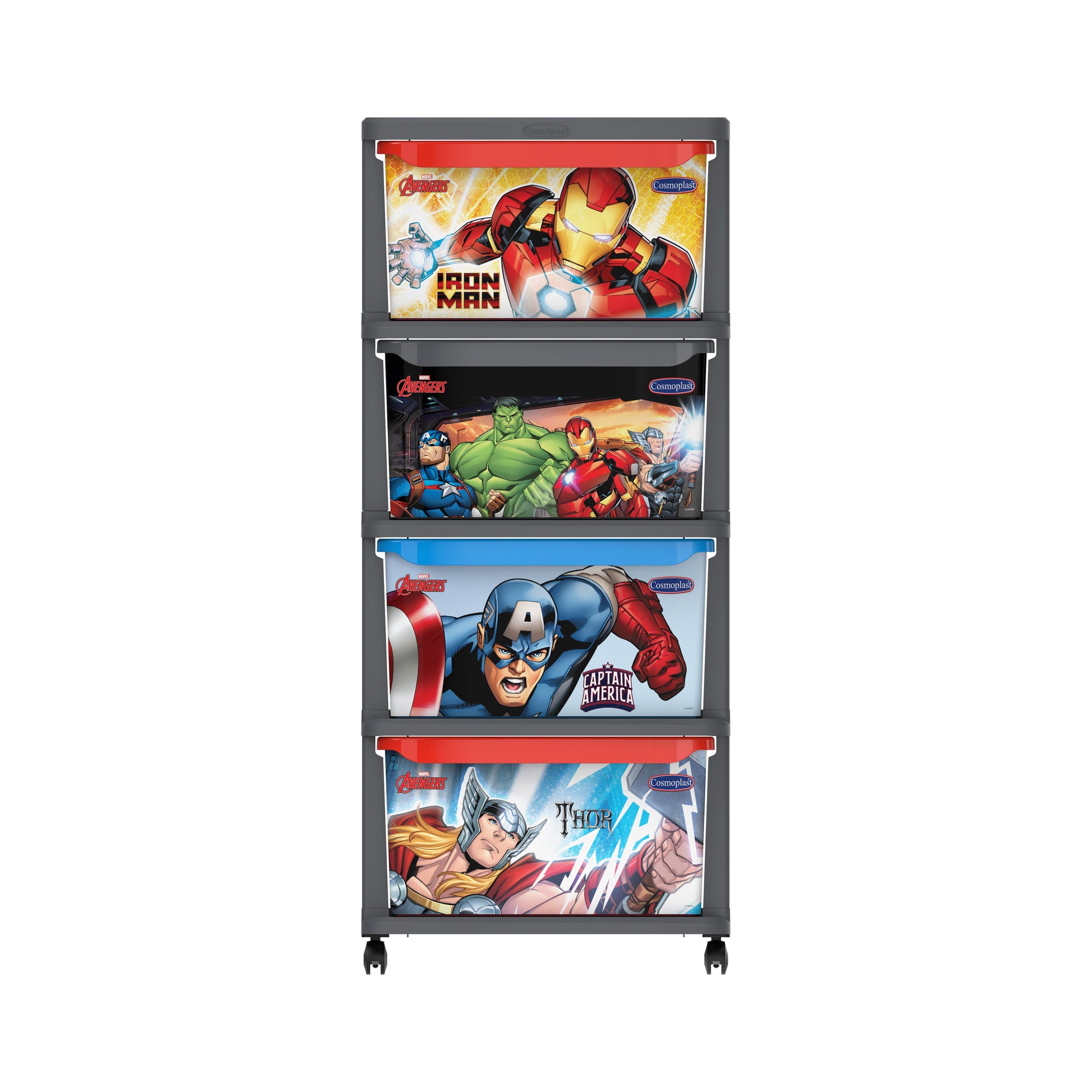 Cosmoplast Disney Marvel Avengers Multipurpose Storage Cabinet 4