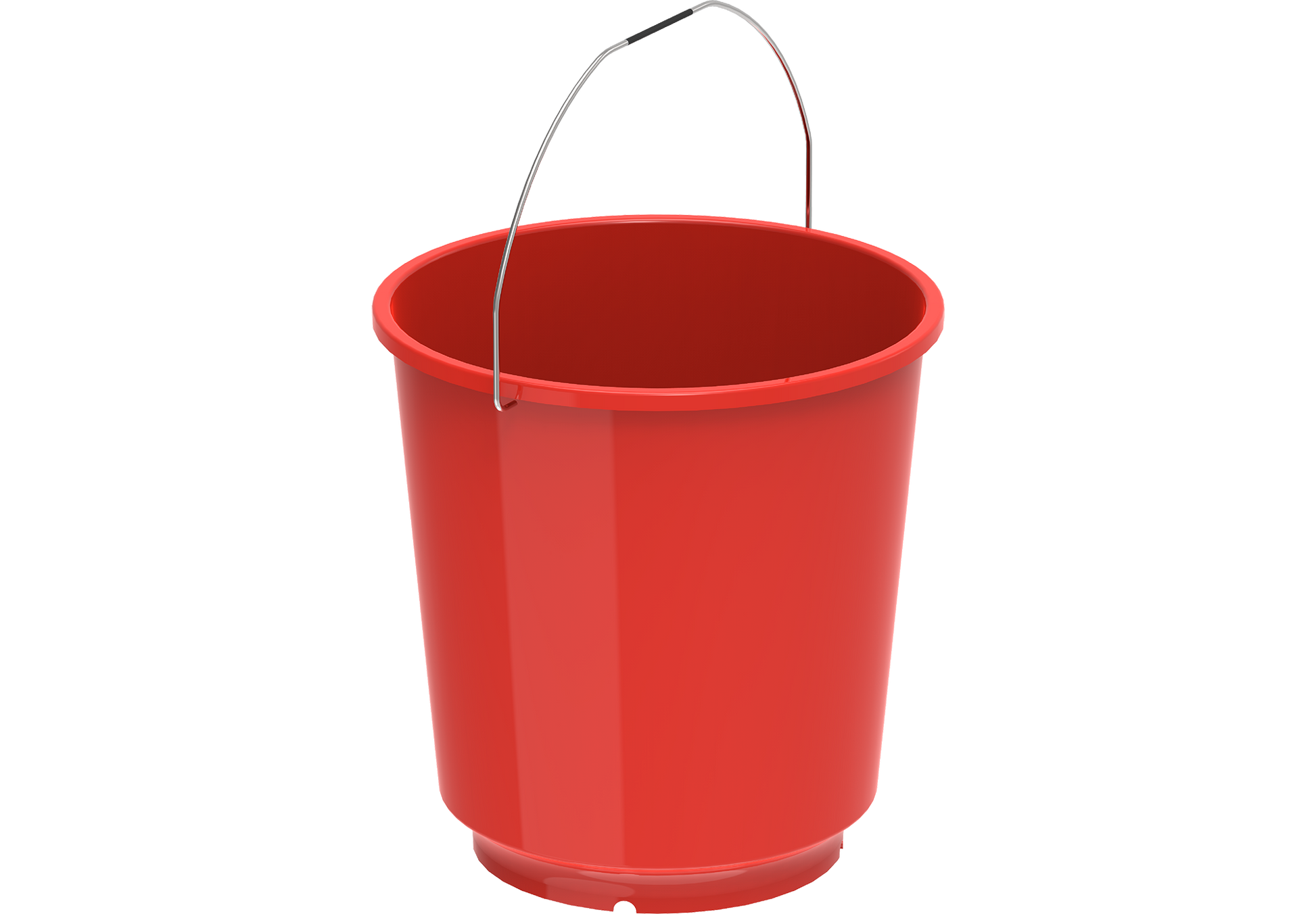 Plastic Round Bucket with Handle EX-100 26L Red