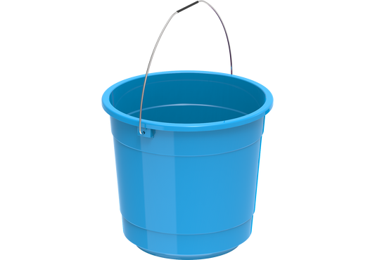 Plastic Round Bucket with Handle EX-20 3L Blue