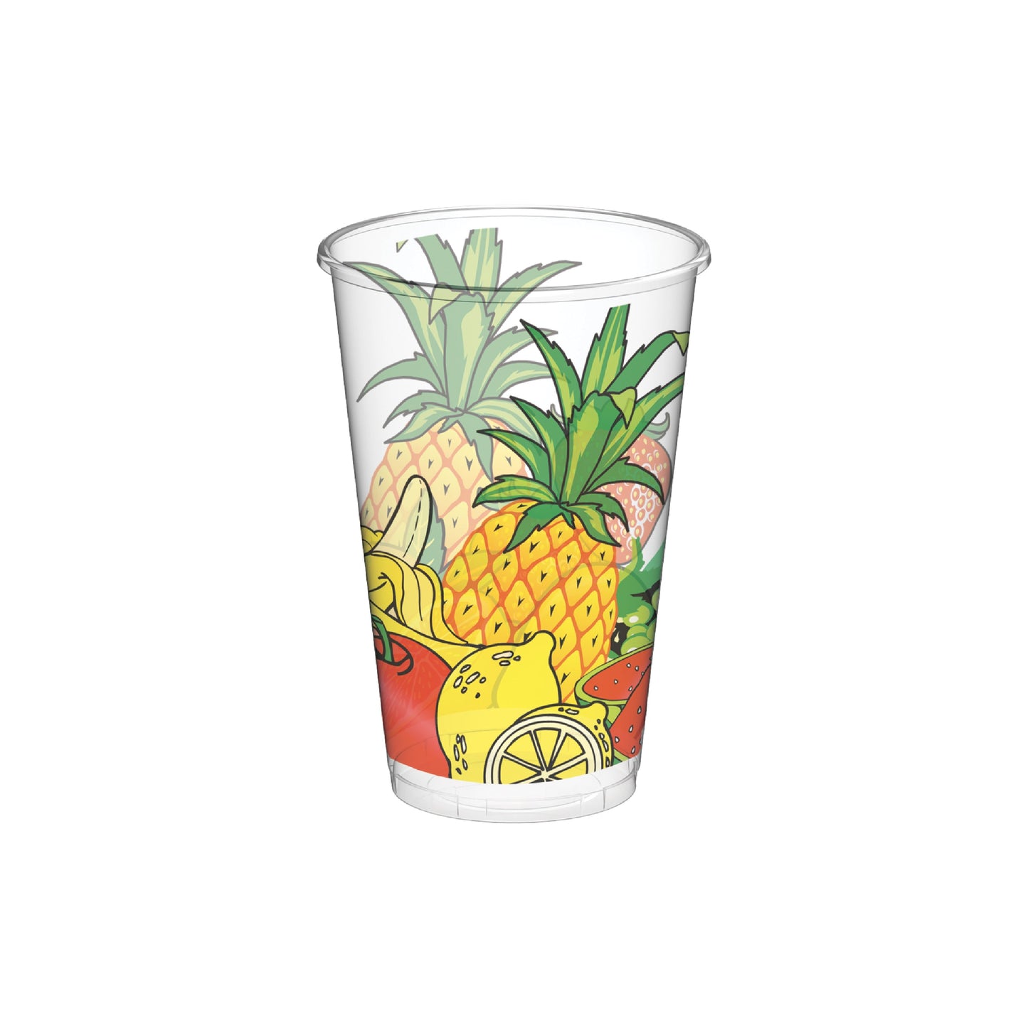 Wholesale  Plastic Juice Cups  with Print 12oz- Cosmoplast Oman 