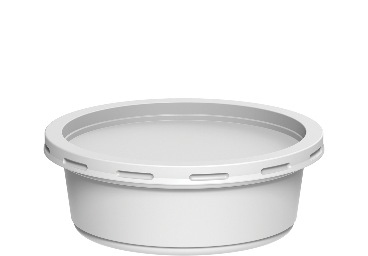 225 ml Carton of 1000 Plastic White Catering Containers with White Lids