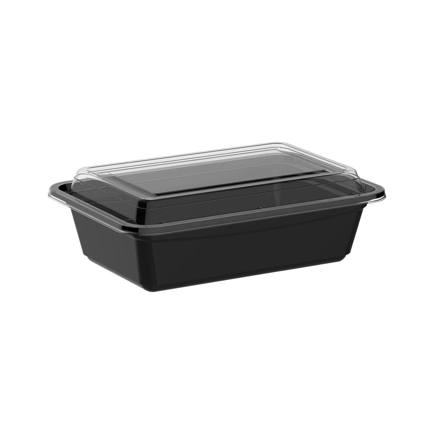 Black Microwave Containers with Lids- Cosmoplast Oman