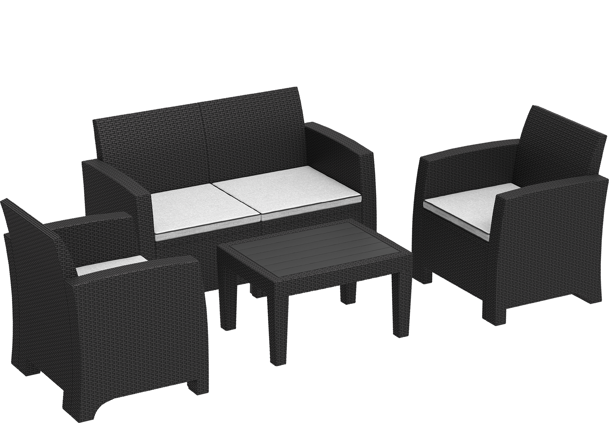 Resin rattan garden furniture deals