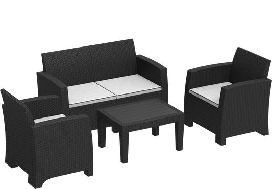 Cedarattan 4-seater Lounge Set with Cushions
