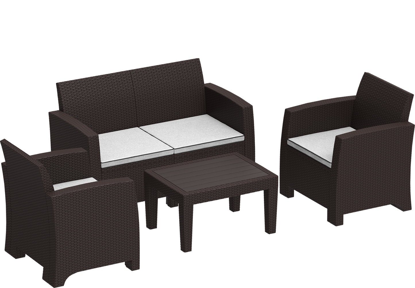 Cedarattan 4-seater Lounge Set with Cushions