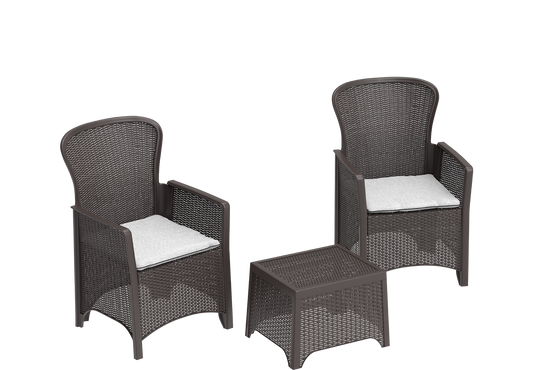Cedarattan Duo Lounge Set with Cushions