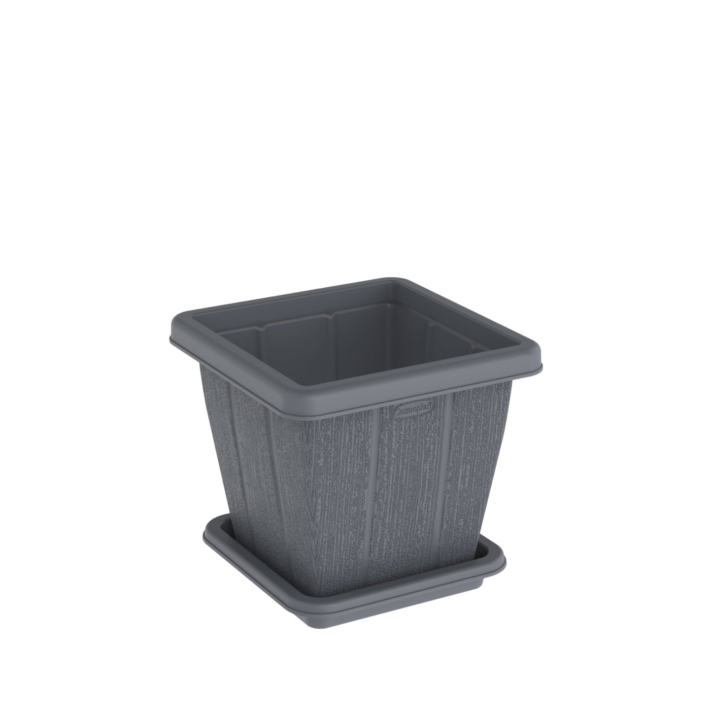 10L Cedargrain Square Planter with Tray