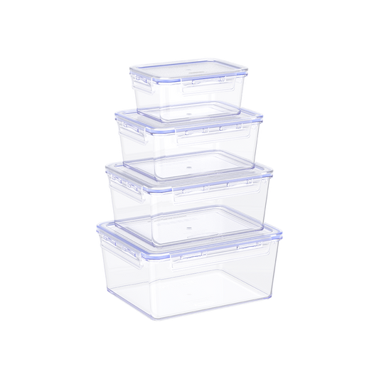 4-Pcs. Set of Food Storage Containers with Lids 