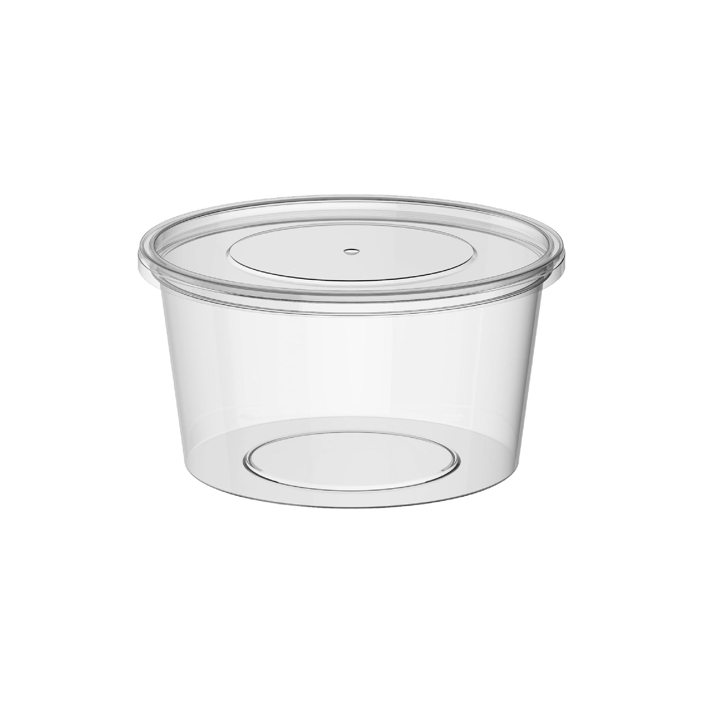 450 ml Carton of 500 Clear Microwave Containers with Clear Lids