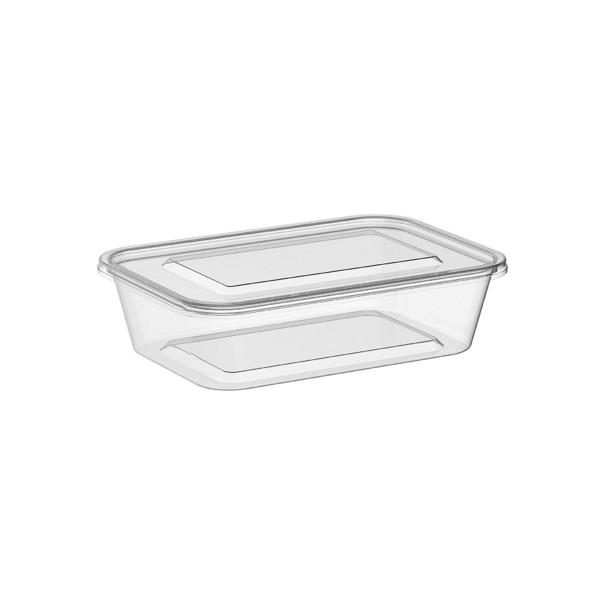 Microwave Plastic Rectangle Containers 500 ml-Cosmoplast Oman
