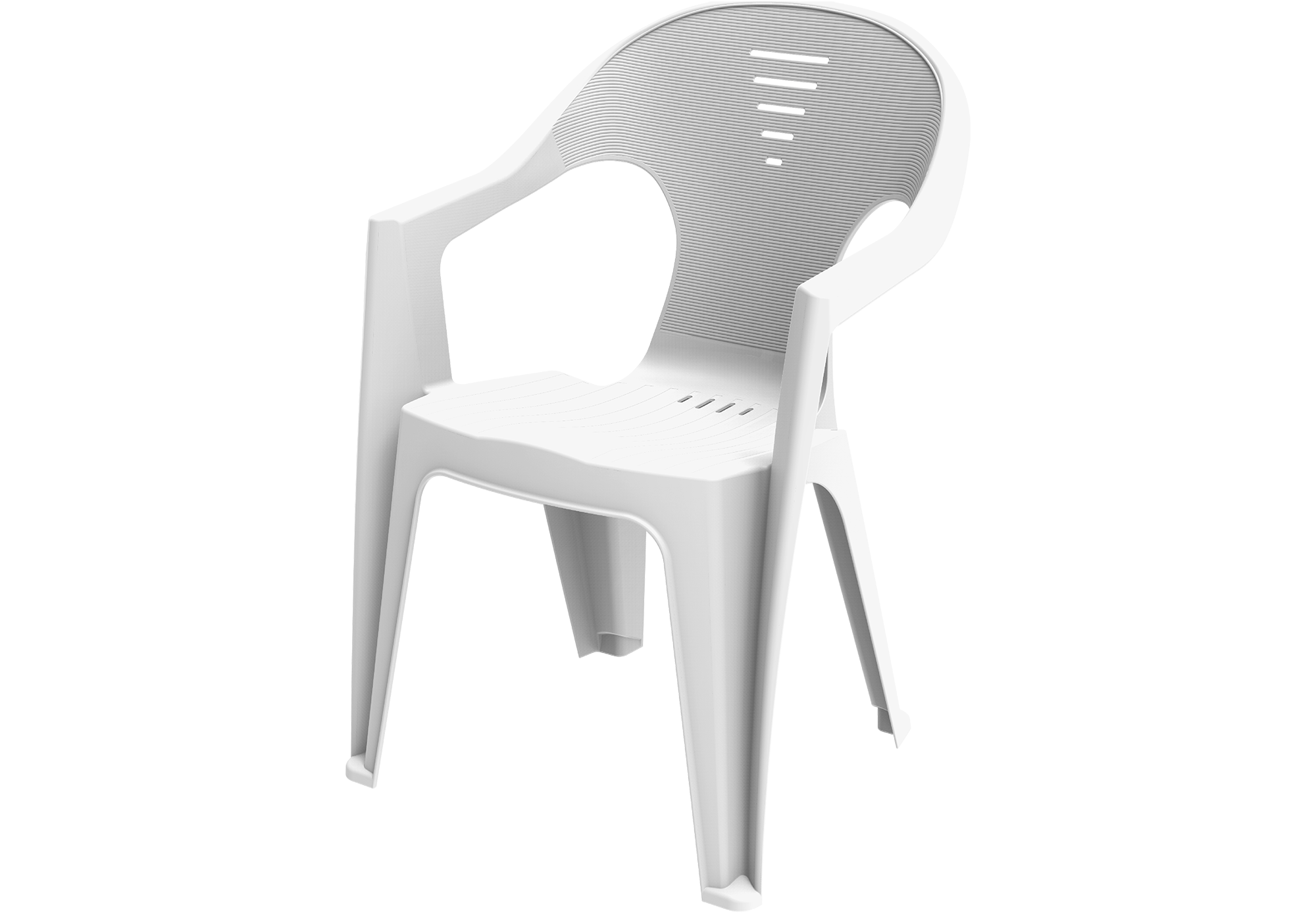 Plastic Garden Chair Regina White
