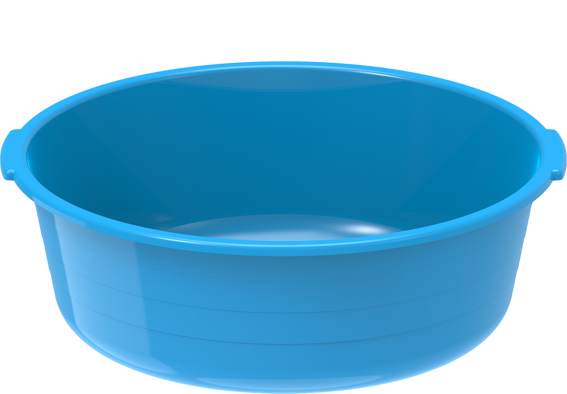 Plastic Round Basin Tub 14L Blue