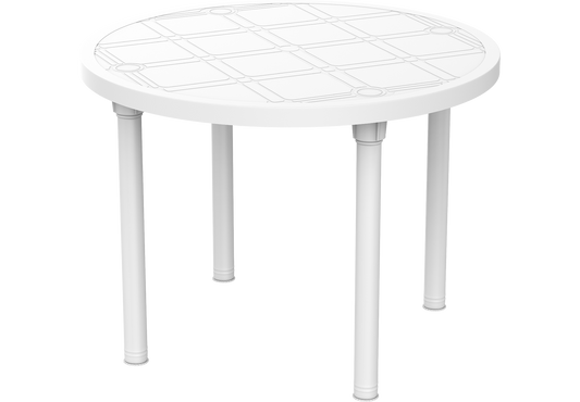Round Garden Table 90 cm