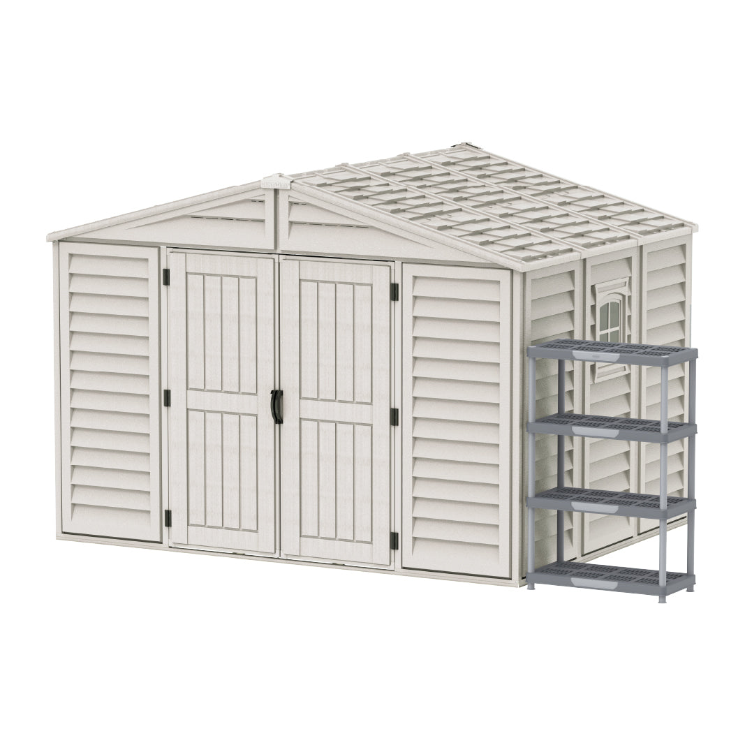 Outdoor & Garden Storage Shed- Cosmoplast10.5x8ft Walk in Garden and outdoor shed